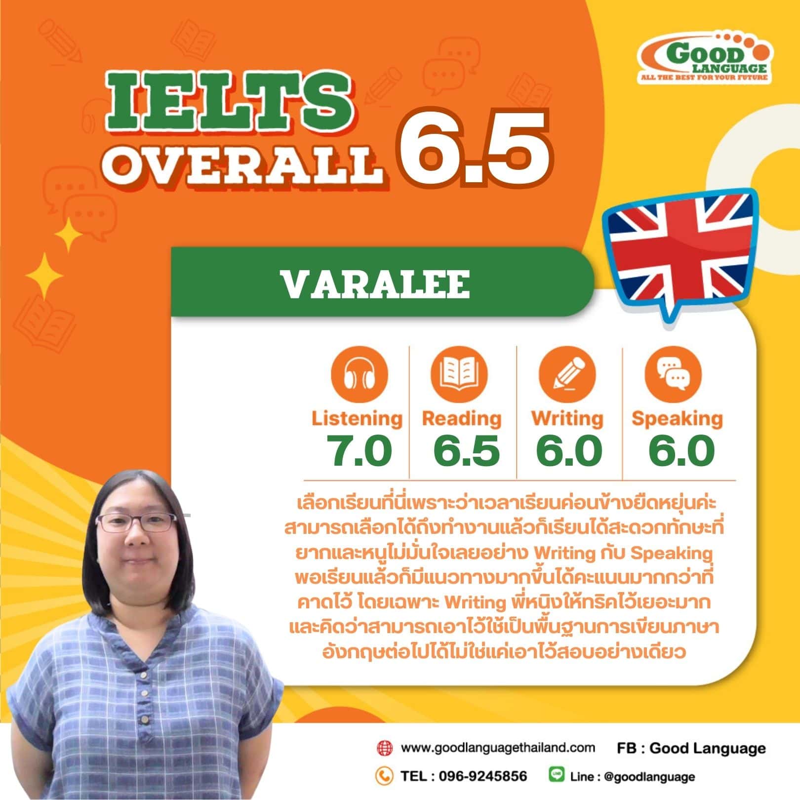 IELTS overall 6.5